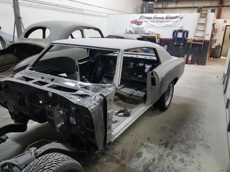 70 Monte CArlo  mediablast sandblast  chevy