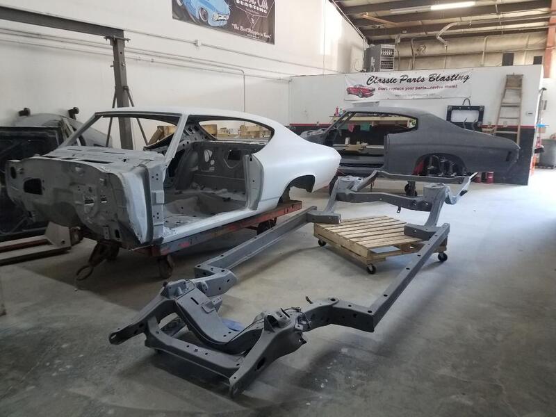 Chevelle and frame mediablasted